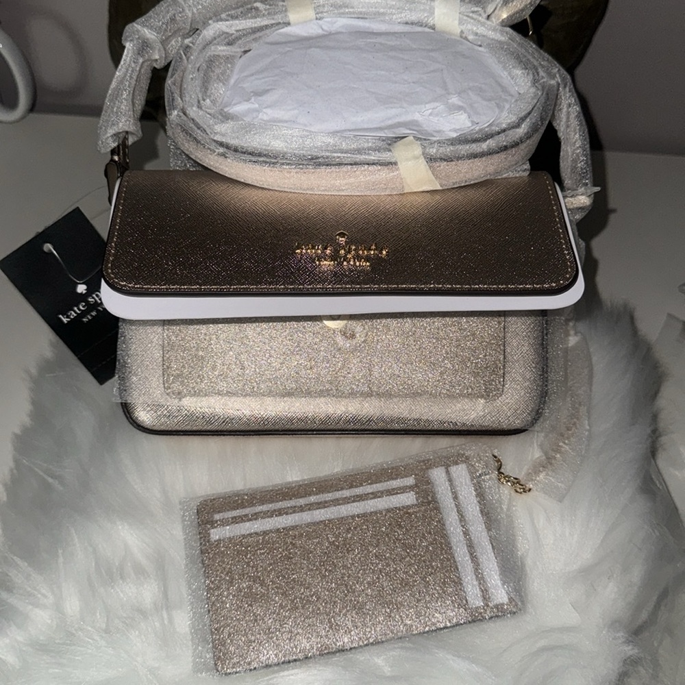 NWT Kate spade cross body and cardholder